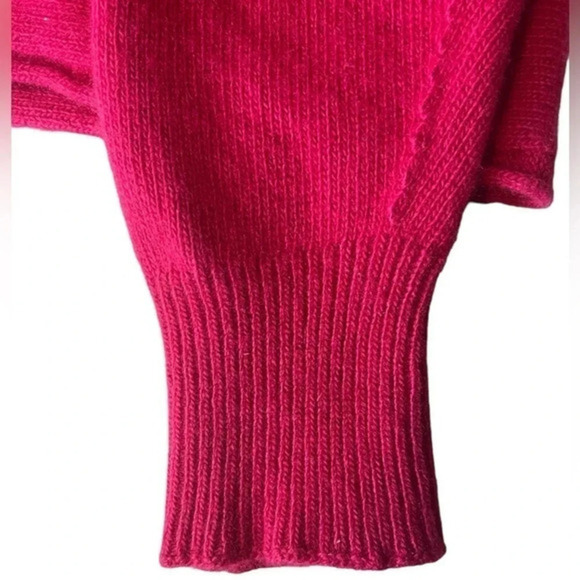 Bianco & Blu Made in Italy Women's Fuschia Pink Dolman Sleeve Sweater Sz… - Picture 5 of 11